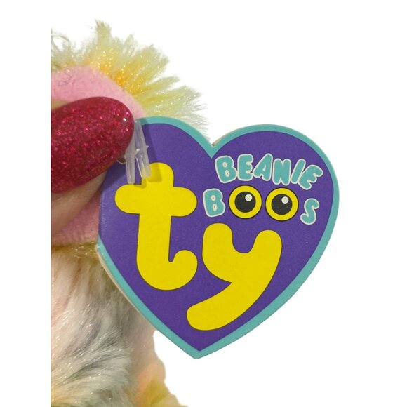 Ty Beanie Boos Blossom Easter Lamb 6” Stuffed Animal Plush Toy Unisex Beanbag - Picture 2 of 10